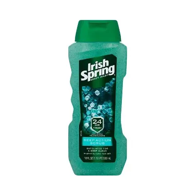 Irish Spring Deep Action Scrub Body Wash