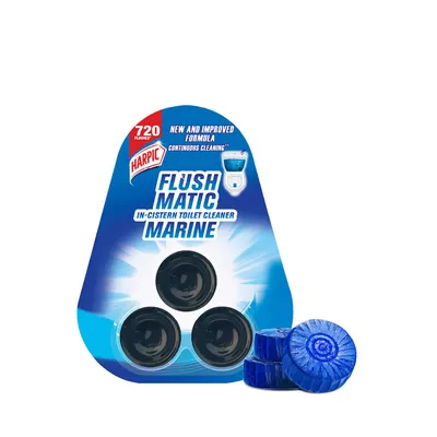 Harpic Flushmatic Marine In-Cistern Toilet Cleaner Blocks 50 gm
