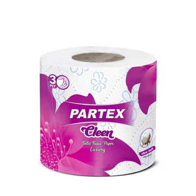 Partex Cleen Toilet Tissue Paper Luxury (3 Ply)