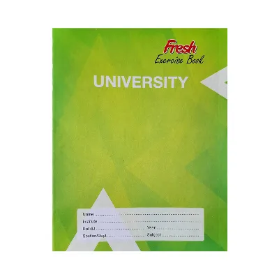 Fresh Standard Large Exercise Book (Math Plain 204 Pages) Green Cover