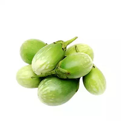 Sobuj Gol Begun (Round Brinjals Green) ±35 gm