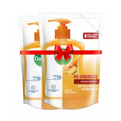 Dettol Handwash Re-Energize Refill 170 gm (Combo Pack)