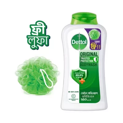 Dettol Original Bodywash (Free Loofah)