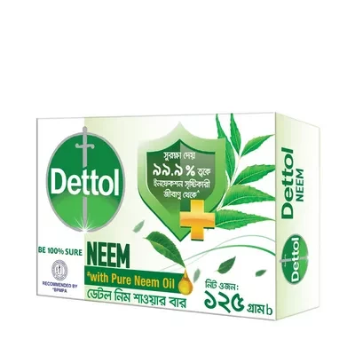 Dettol Soap Neem with Pure Neem Oil Shower Bar