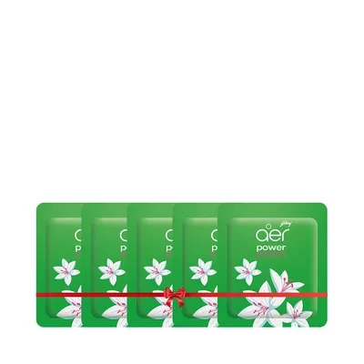 Godrej Aer Power Pocket Bathroom Fragrance Jasmine Floral Delight (Buy 4 Get 1 Free)