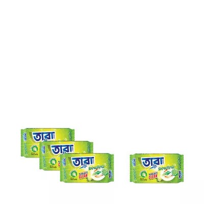 Tara Care Dish Washing Bar 300 gm (Buy 3 Get 1 Free)