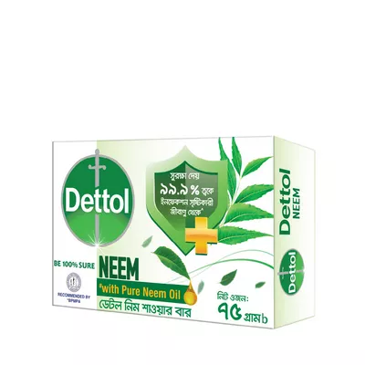 Dettol Soap Neem with Pure Neem Oil Shower Bar